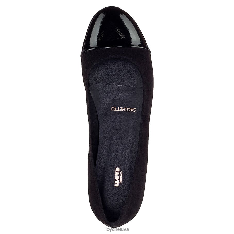LLOYD lakuotos odos balerina moterys avalynė juodas VF40PZ1171