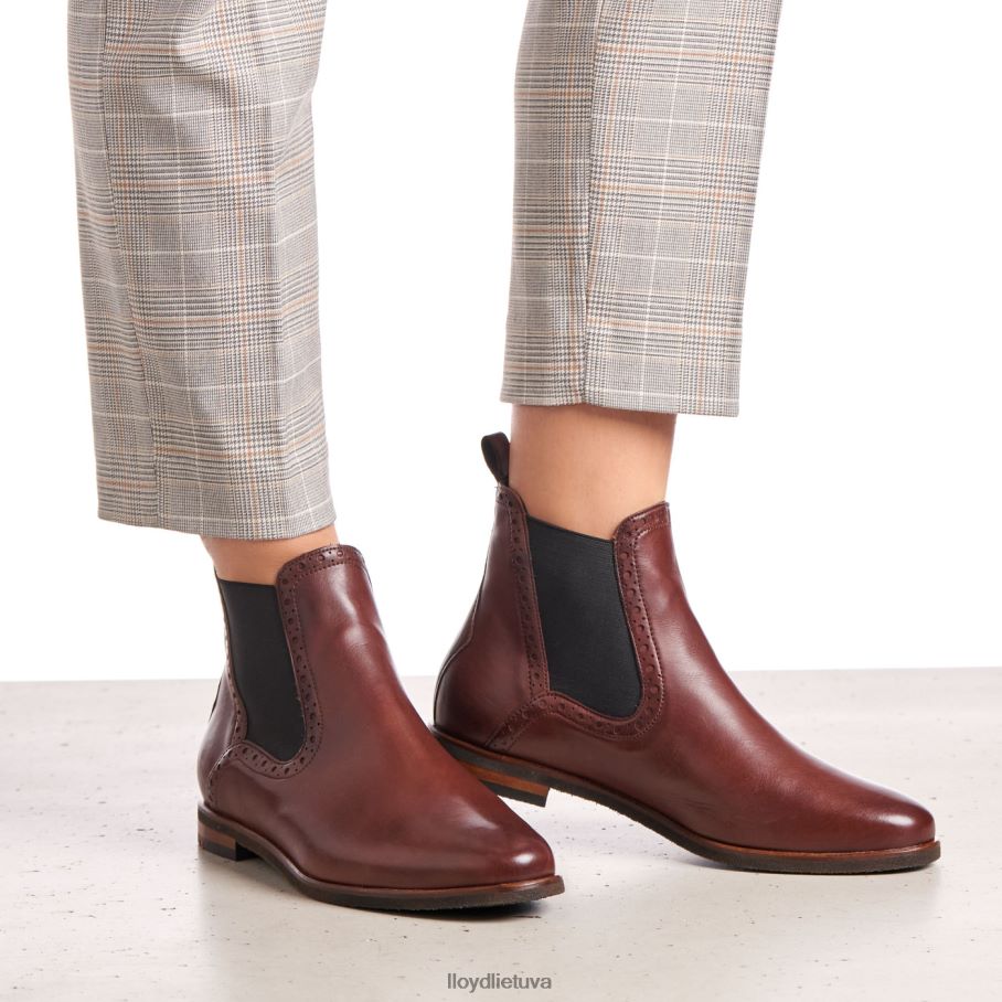 LLOYD lengvai paslysti į kulkšnies batus moterys avalynė rudas VF40PZ1004