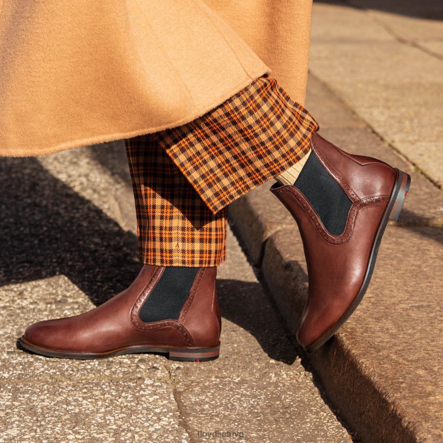 LLOYD lengvai paslysti į kulkšnies batus moterys avalynė rudas VF40PZ1004