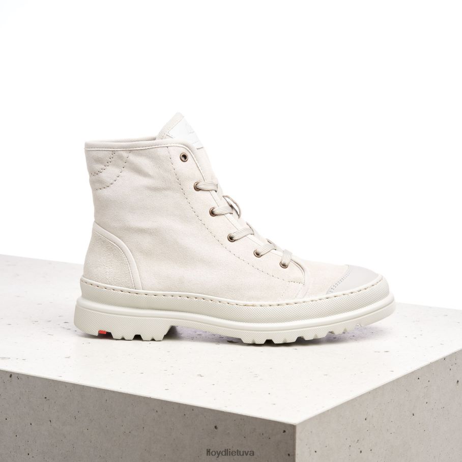 LLOYD lengvi odiniai kulkšnies batai moterys avalynė smėlio spalvos VF40PZ955