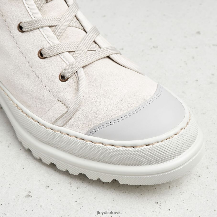 LLOYD lengvi odiniai kulkšnies batai moterys avalynė smėlio spalvos VF40PZ955