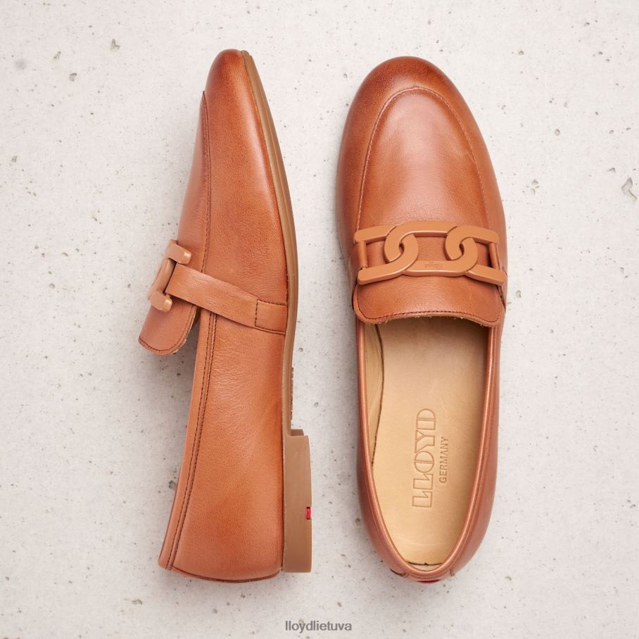 LLOYD loafer šlepetė moterys avalynė rudas VF40PZ1147