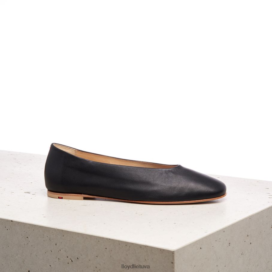 LLOYD lygios odos balerina moterys avalynė juodas VF40PZ1257