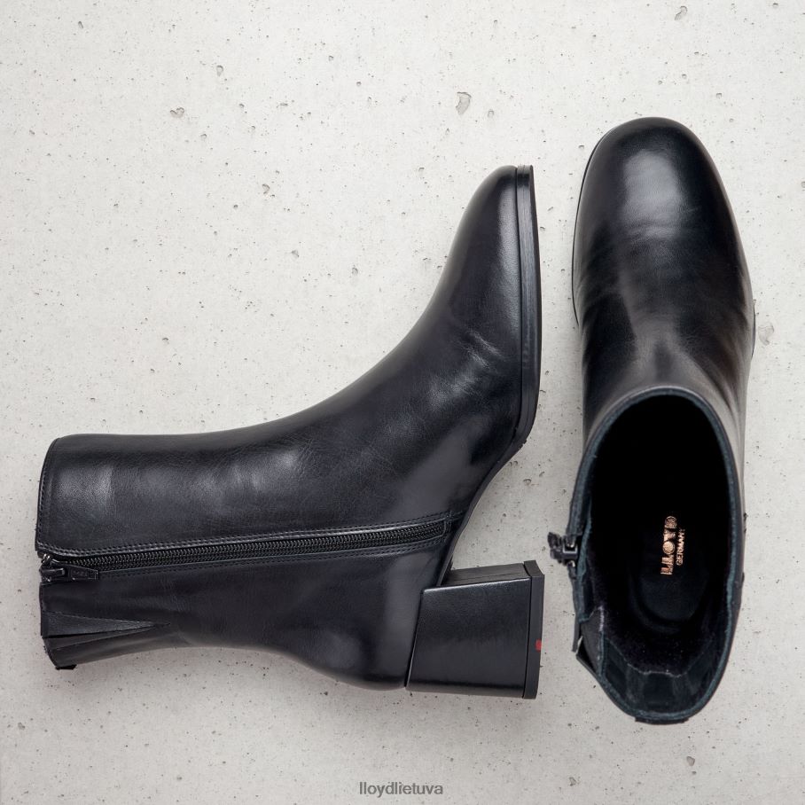 LLOYD lygios odos kulkšnies batai moterys avalynė juodas VF40PZ984