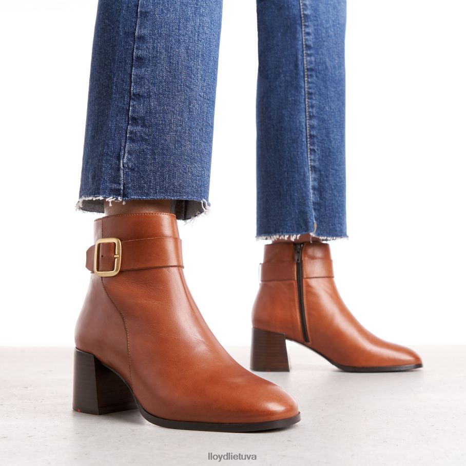 LLOYD lygios odos kulkšnies batai moterys avalynė rudas VF40PZ968