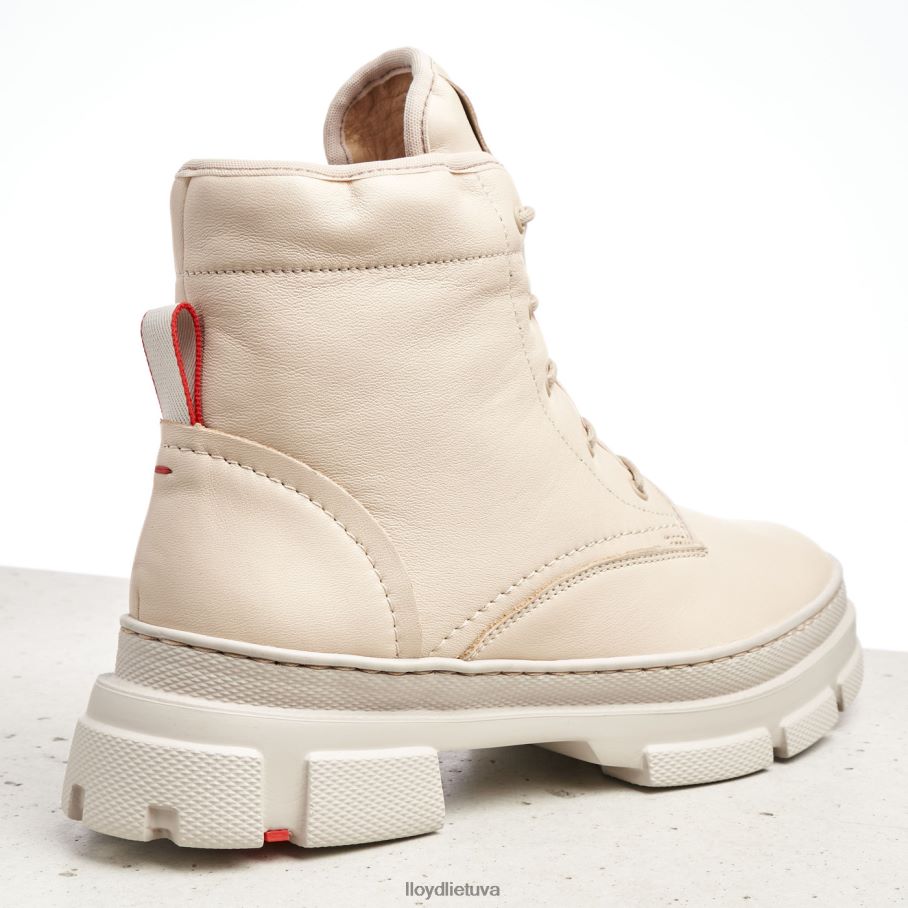 LLOYD lygios odos kulkšnies batai moterys avalynė smėlio spalvos VF40PZ937