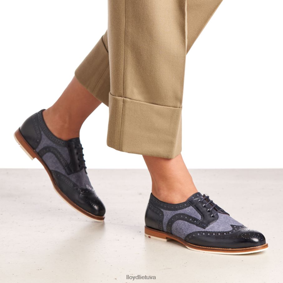 LLOYD lygios odos nėrinių pusbačiai moterys avalynė mėlyna VF40PZ1086