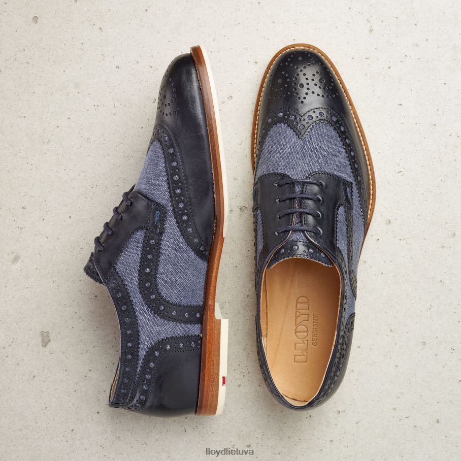 LLOYD lygios odos nėrinių pusbačiai moterys avalynė mėlyna VF40PZ1086