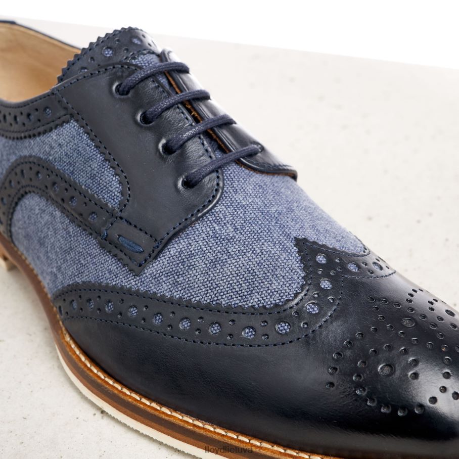 LLOYD lygios odos nėrinių pusbačiai moterys avalynė mėlyna VF40PZ1086