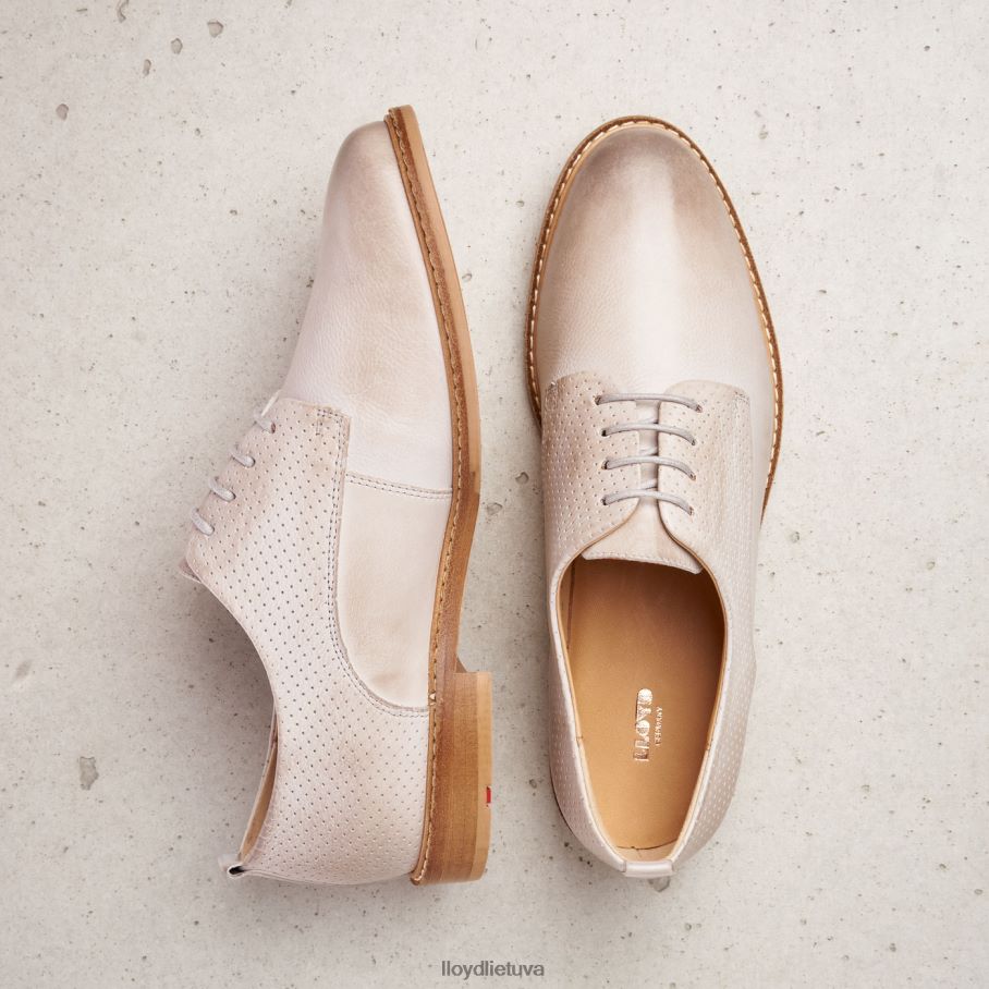 LLOYD lygios odos nėrinių pusbačiai moterys avalynė pilka VF40PZ1190