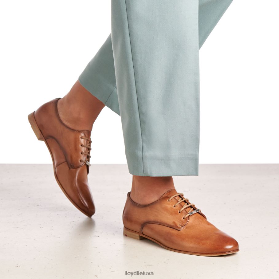 LLOYD lygios odos nėrinių pusbačiai moterys avalynė rudas VF40PZ1067