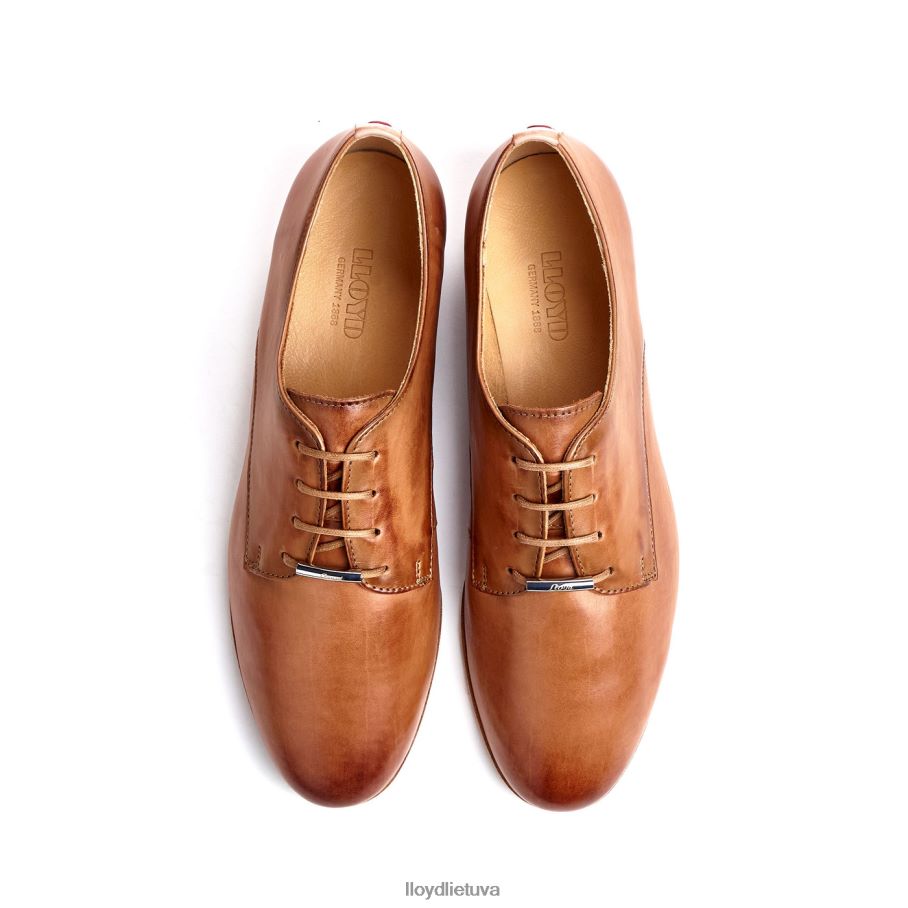 LLOYD lygios odos nėrinių pusbačiai moterys avalynė rudas VF40PZ1067