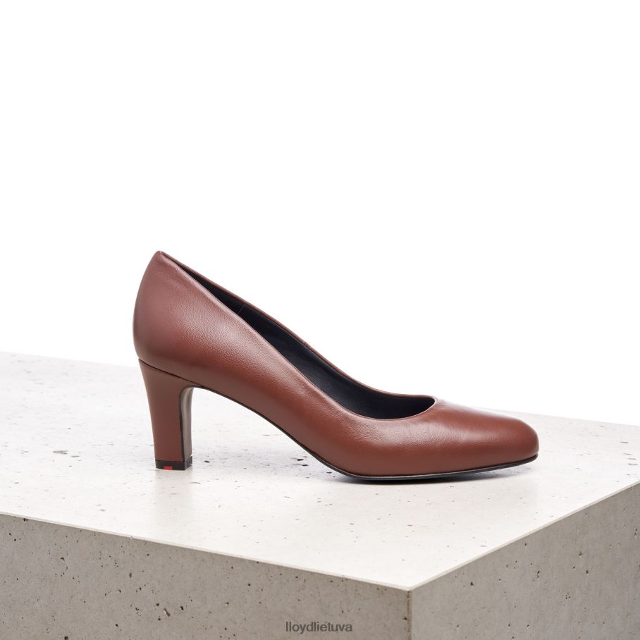 LLOYD lygios odos pompos moterys avalynė rudas VF40PZ1050