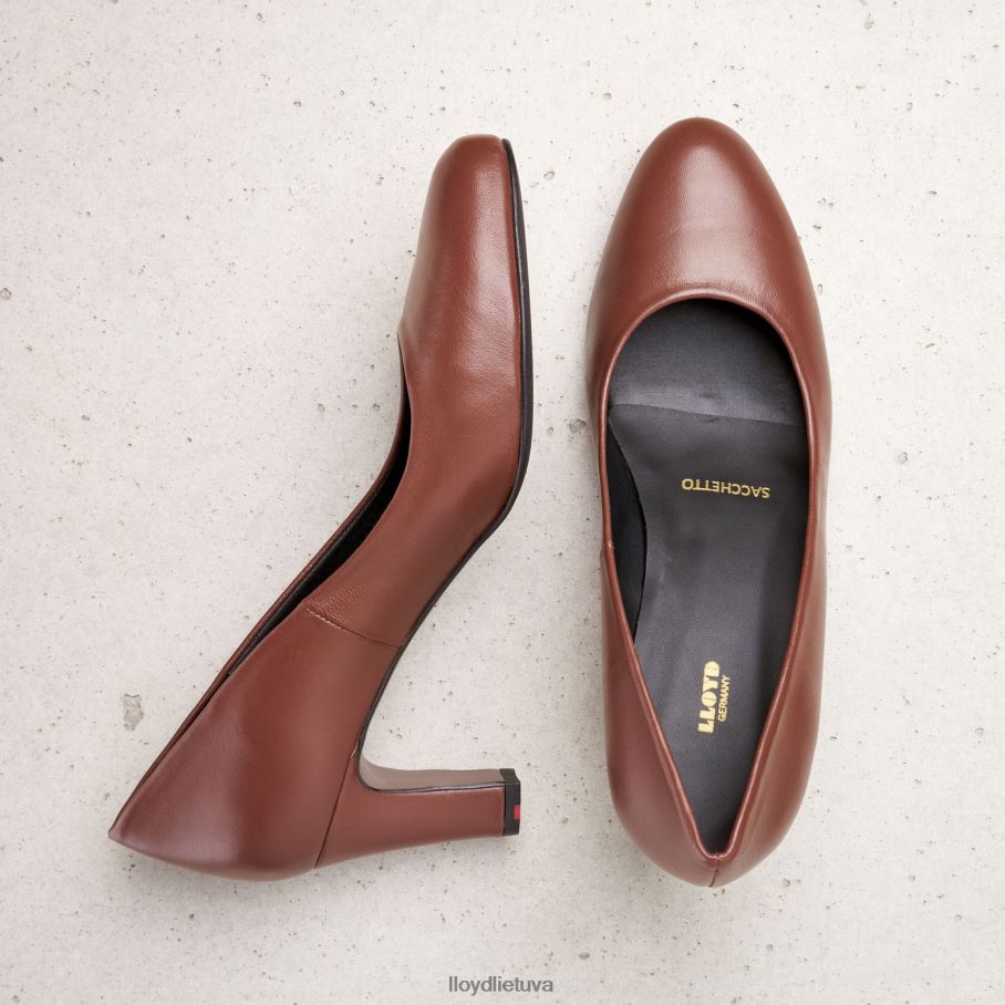 LLOYD lygios odos pompos moterys avalynė rudas VF40PZ1050