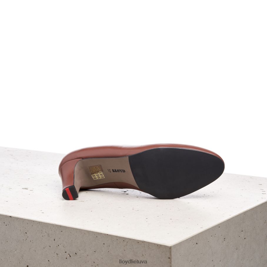 LLOYD lygios odos pompos moterys avalynė rudas VF40PZ1050