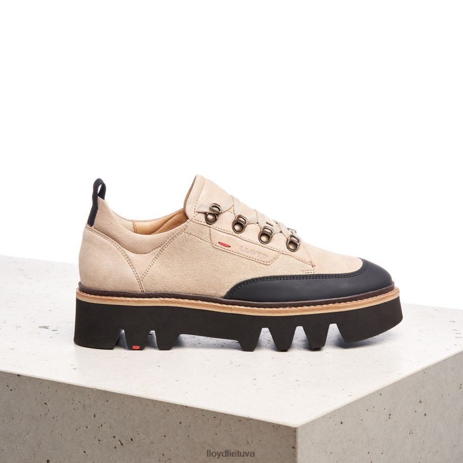 LLOYD lygios odos sportbačiai moterys avalynė smėlio spalvos VF40PZ1177