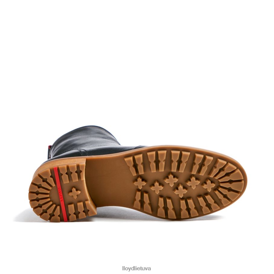 LLOYD madingi odiniai kulkšnies batai moterys avalynė juodas VF40PZ901