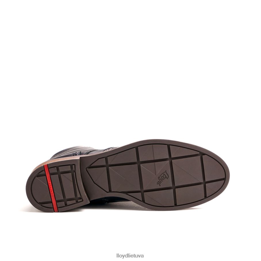 LLOYD madingi odiniai kulkšnies batai moterys avalynė juodas VF40PZ908