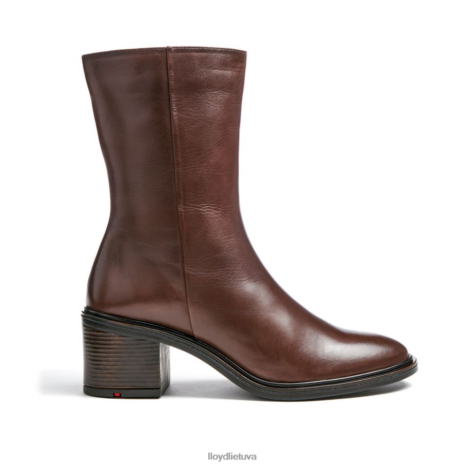 LLOYD madingi odiniai kulkšnies batai moterys avalynė rudas VF40PZ886