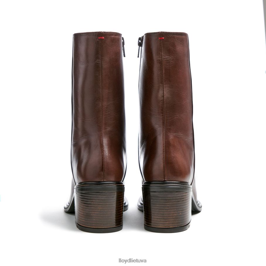 LLOYD madingi odiniai kulkšnies batai moterys avalynė rudas VF40PZ886