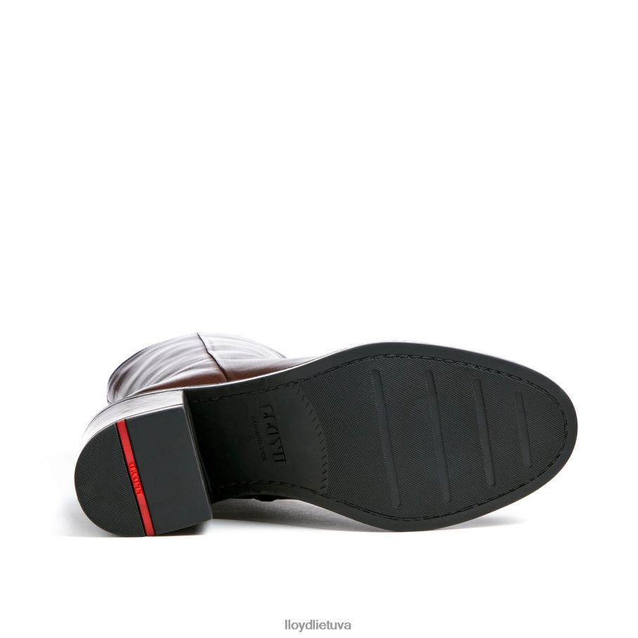 LLOYD madingi odiniai kulkšnies batai moterys avalynė rudas VF40PZ886