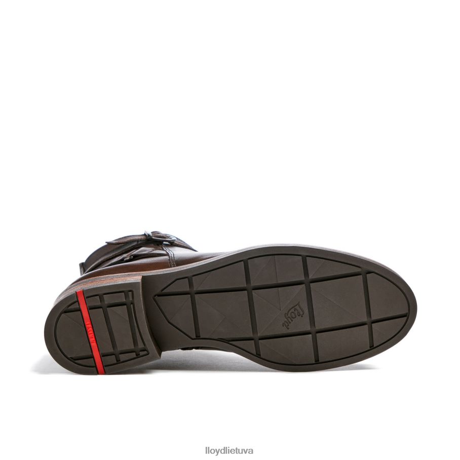 LLOYD madingi odiniai kulkšnies batai moterys avalynė rudas VF40PZ899