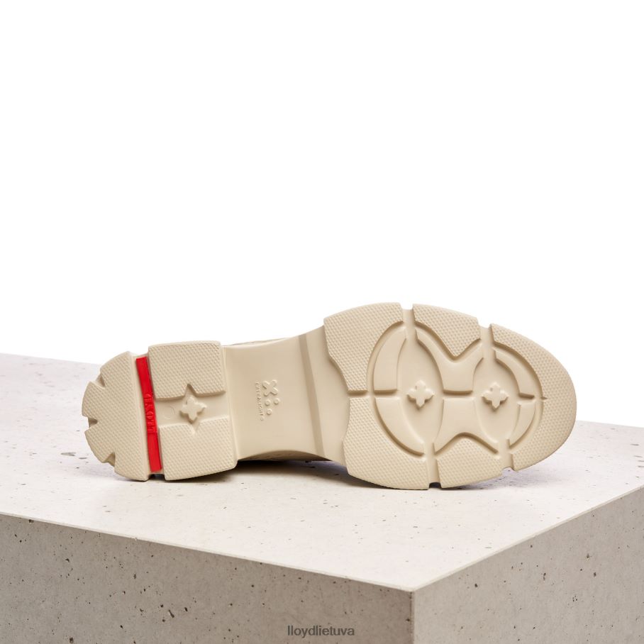 LLOYD nėriniuoti lygios odos pusbačiai moterys avalynė smėlio spalvos VF40PZ1178