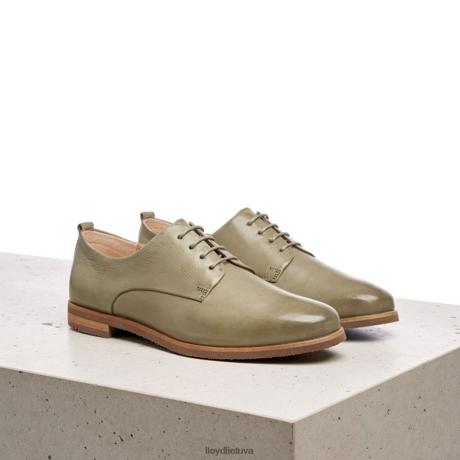 LLOYD nėriniuoti lygios odos pusbačiai moterys avalynė žalias VF40PZ1098