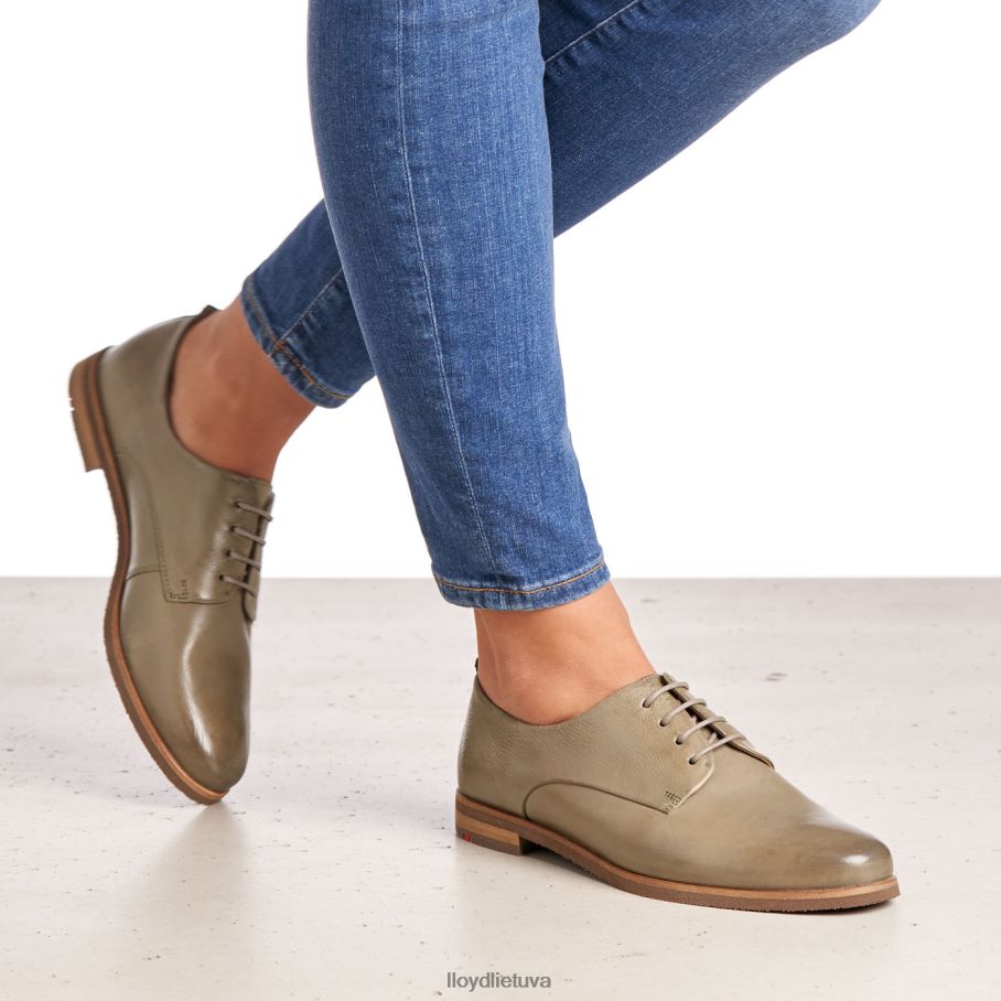 LLOYD nėriniuoti lygios odos pusbačiai moterys avalynė žalias VF40PZ1098