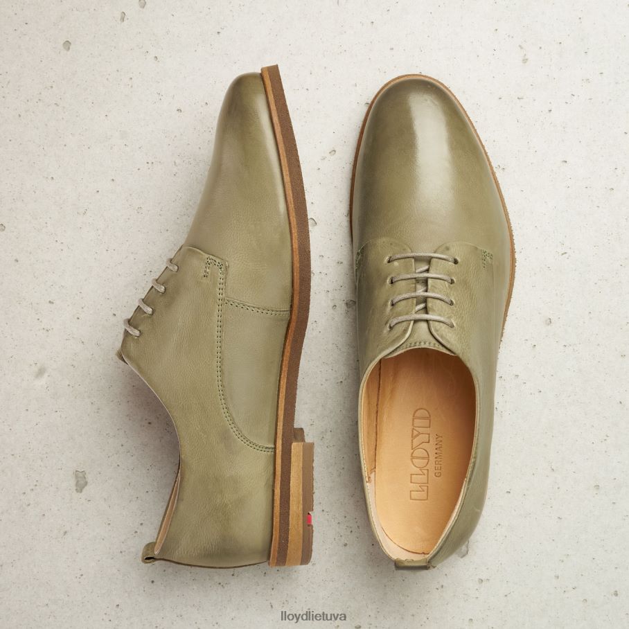 LLOYD nėriniuoti lygios odos pusbačiai moterys avalynė žalias VF40PZ1098