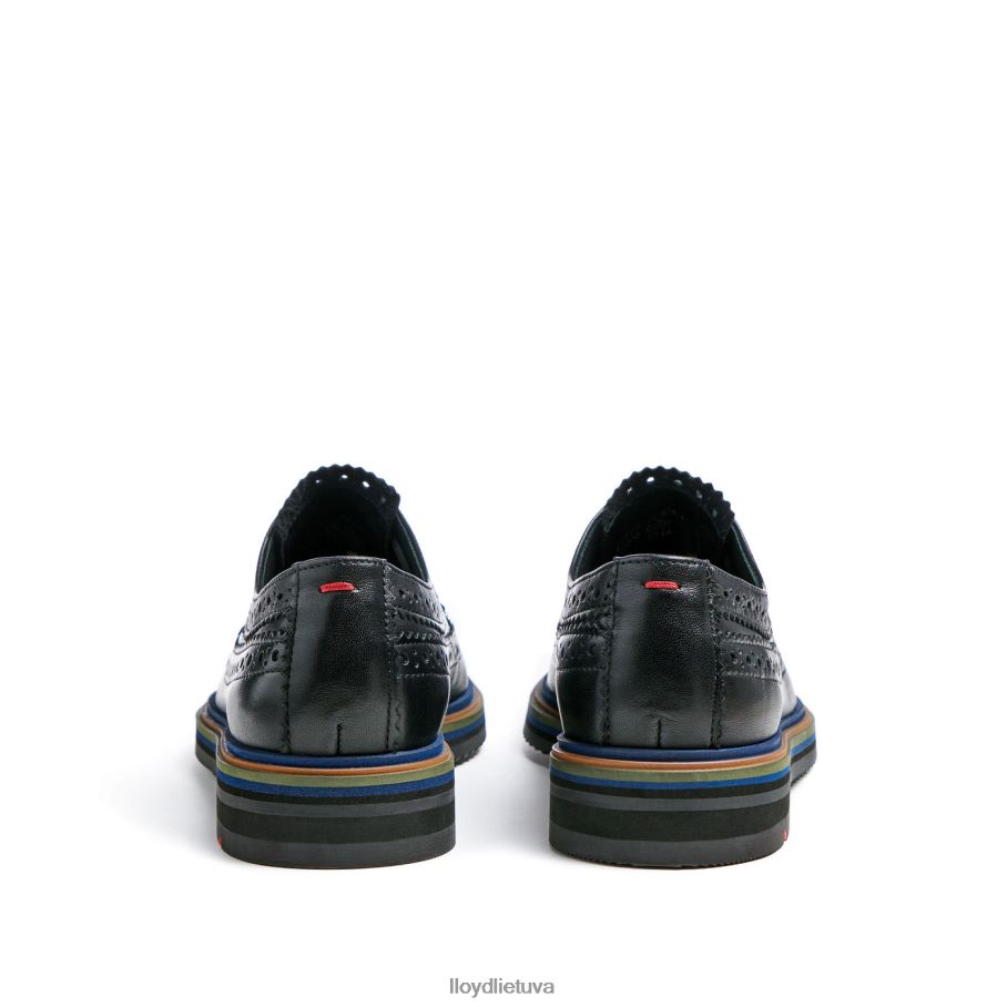 LLOYD nėriniuoti odiniai pusbačiai moterys avalynė juodas VF40PZ1031