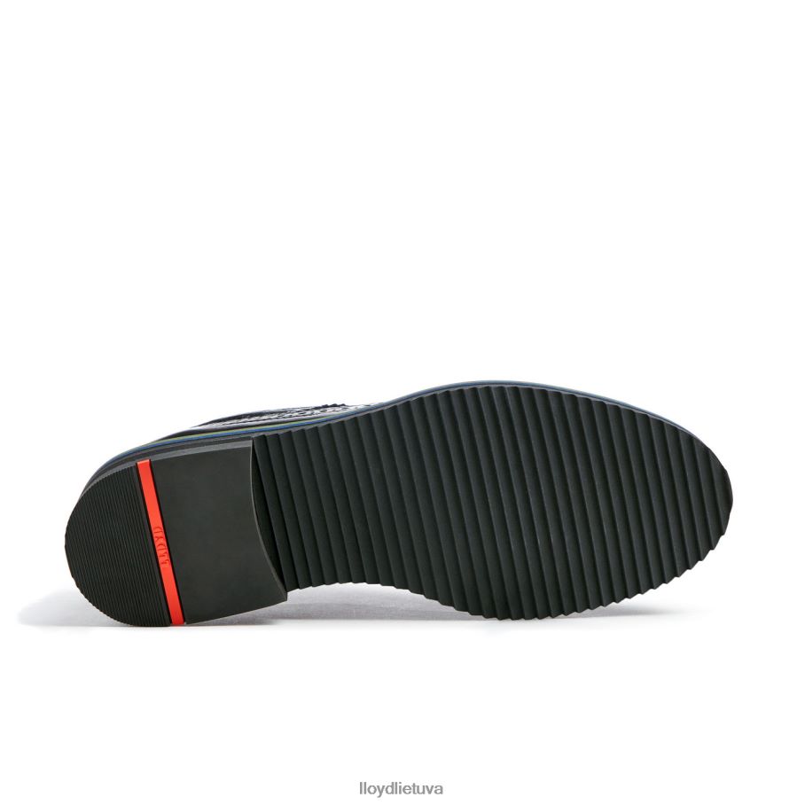 LLOYD nėriniuoti odiniai pusbačiai moterys avalynė juodas VF40PZ1031