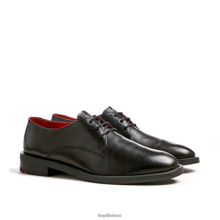 LLOYD nėriniuoti odiniai pusbačiai moterys avalynė juodas VF40PZ1035