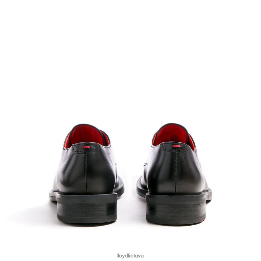 LLOYD nėriniuoti odiniai pusbačiai moterys avalynė juodas VF40PZ1035