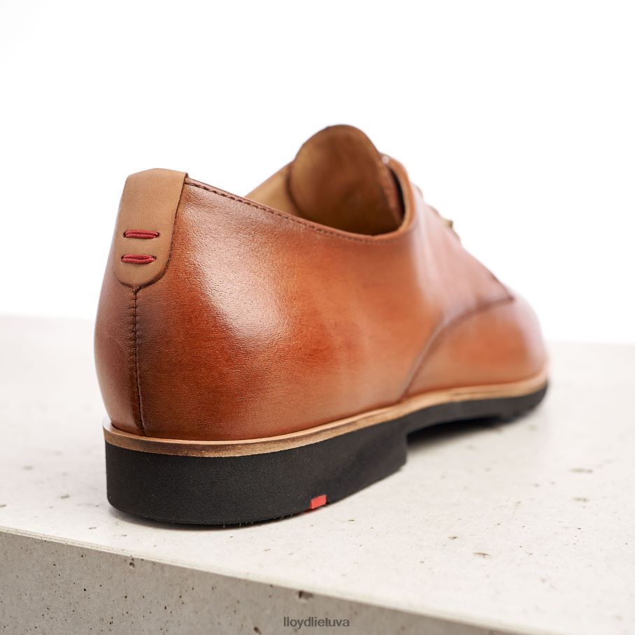 LLOYD nėriniuoti odiniai pusbačiai moterys avalynė rudas VF40PZ1057