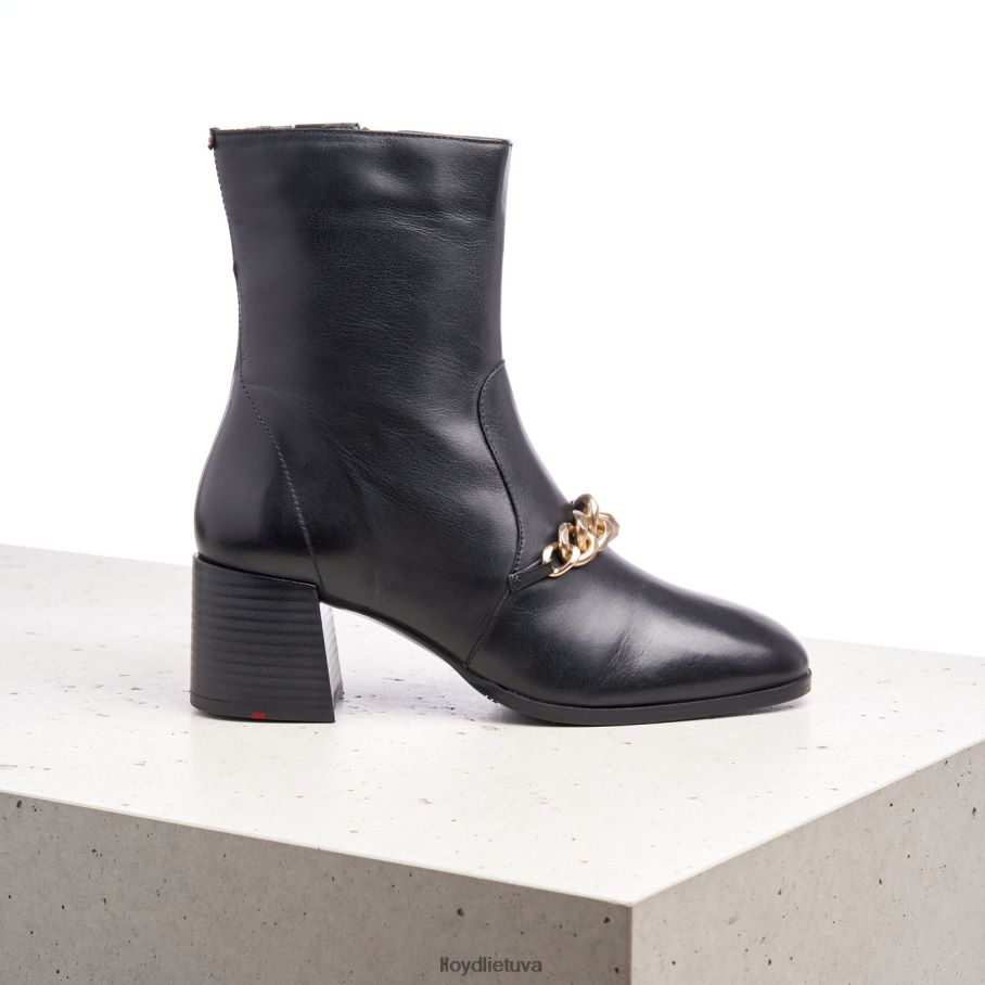 LLOYD odiniai kulkšnies batai moterys avalynė juodas VF40PZ878