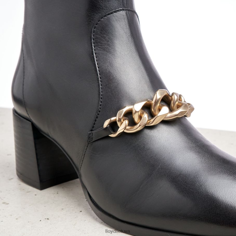 LLOYD odiniai kulkšnies batai moterys avalynė juodas VF40PZ878