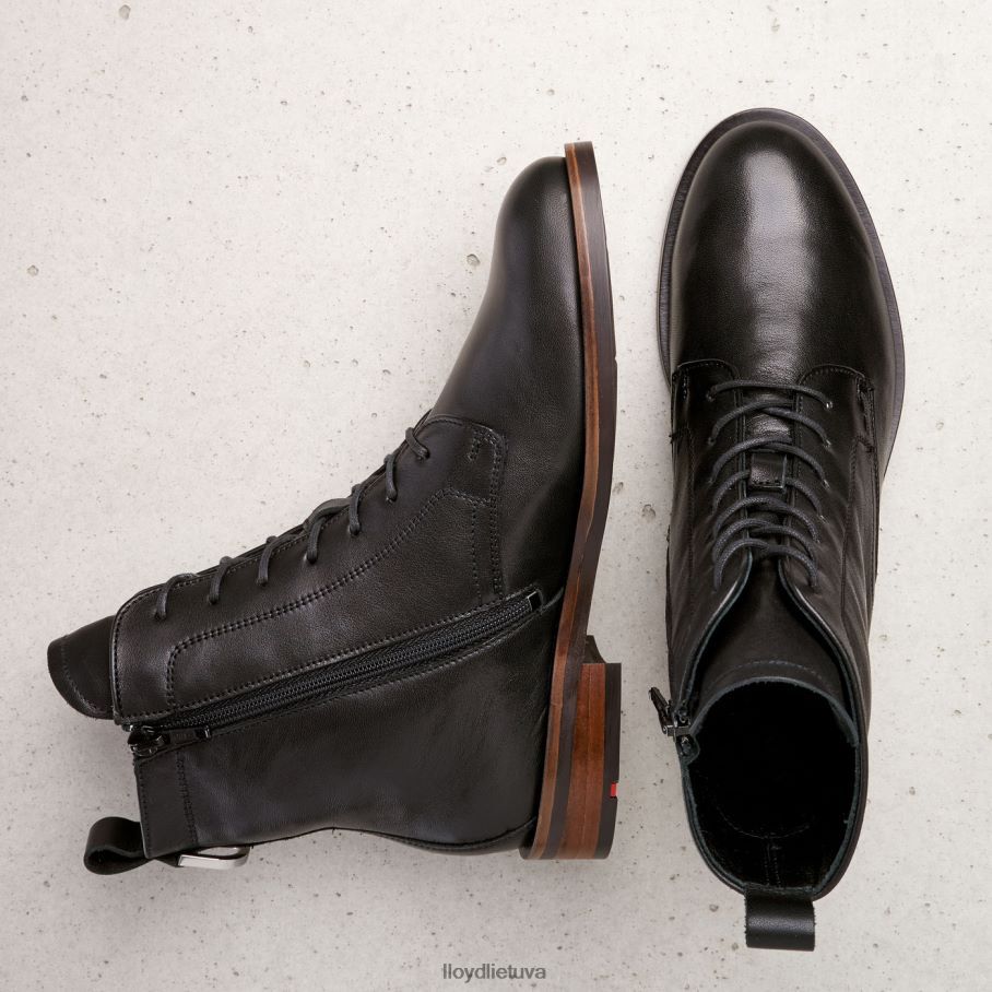 LLOYD odiniai kulkšnies batai moterys avalynė juodas VF40PZ971