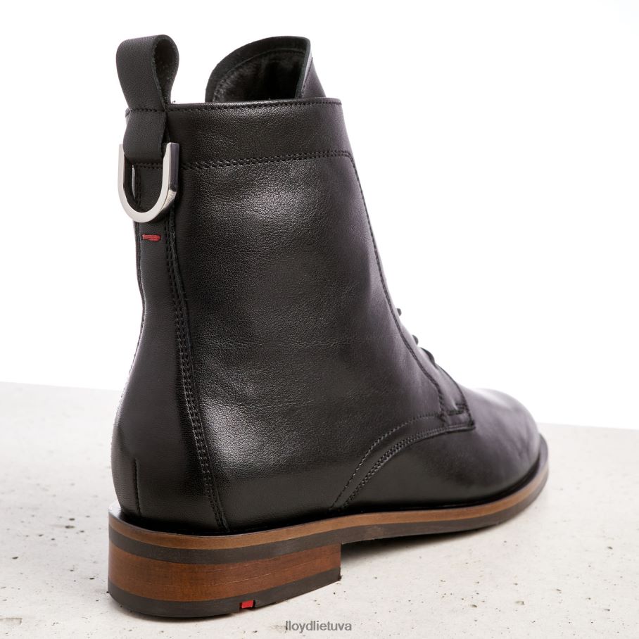 LLOYD odiniai kulkšnies batai moterys avalynė juodas VF40PZ971