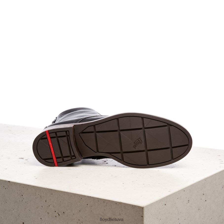 LLOYD odiniai kulkšnies batai moterys avalynė juodas VF40PZ971