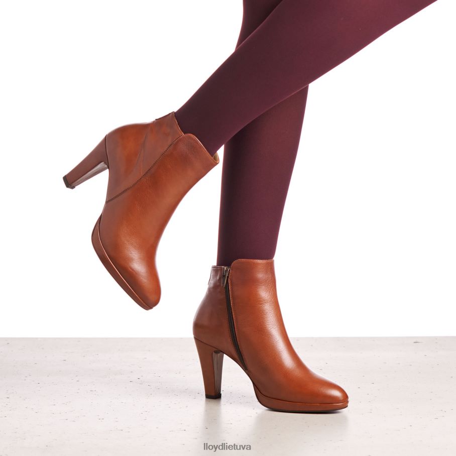 LLOYD odiniai kulkšnies batai moterys avalynė rudas VF40PZ921