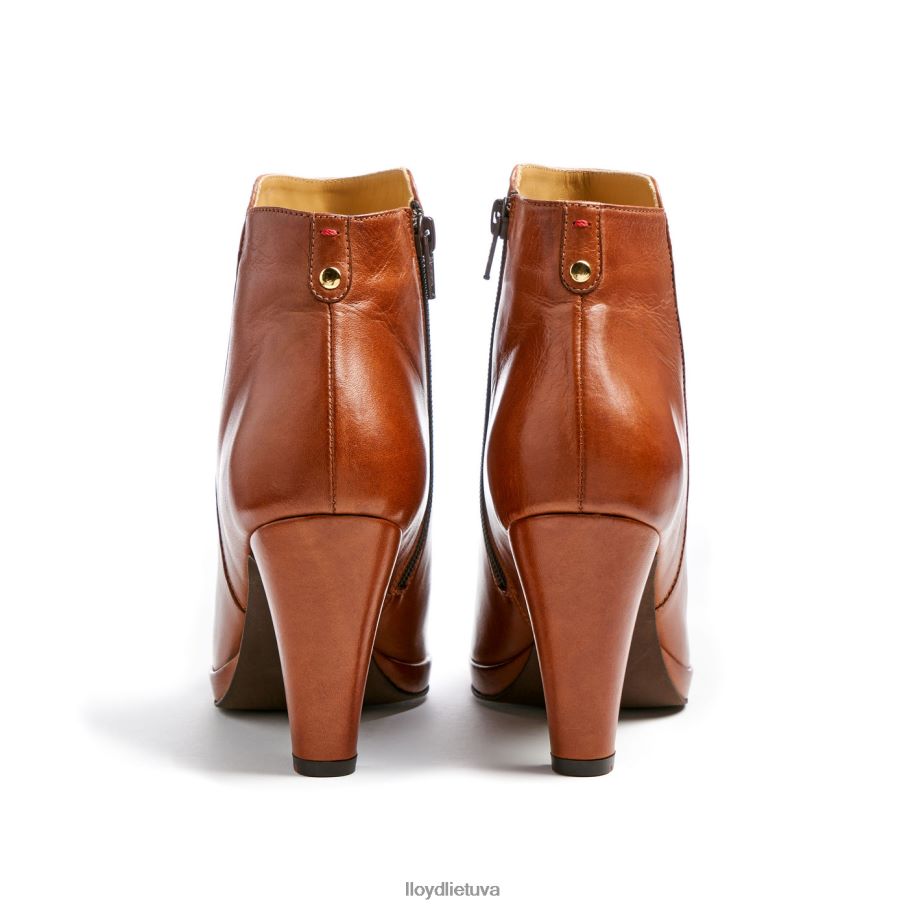 LLOYD odiniai kulkšnies batai moterys avalynė rudas VF40PZ921