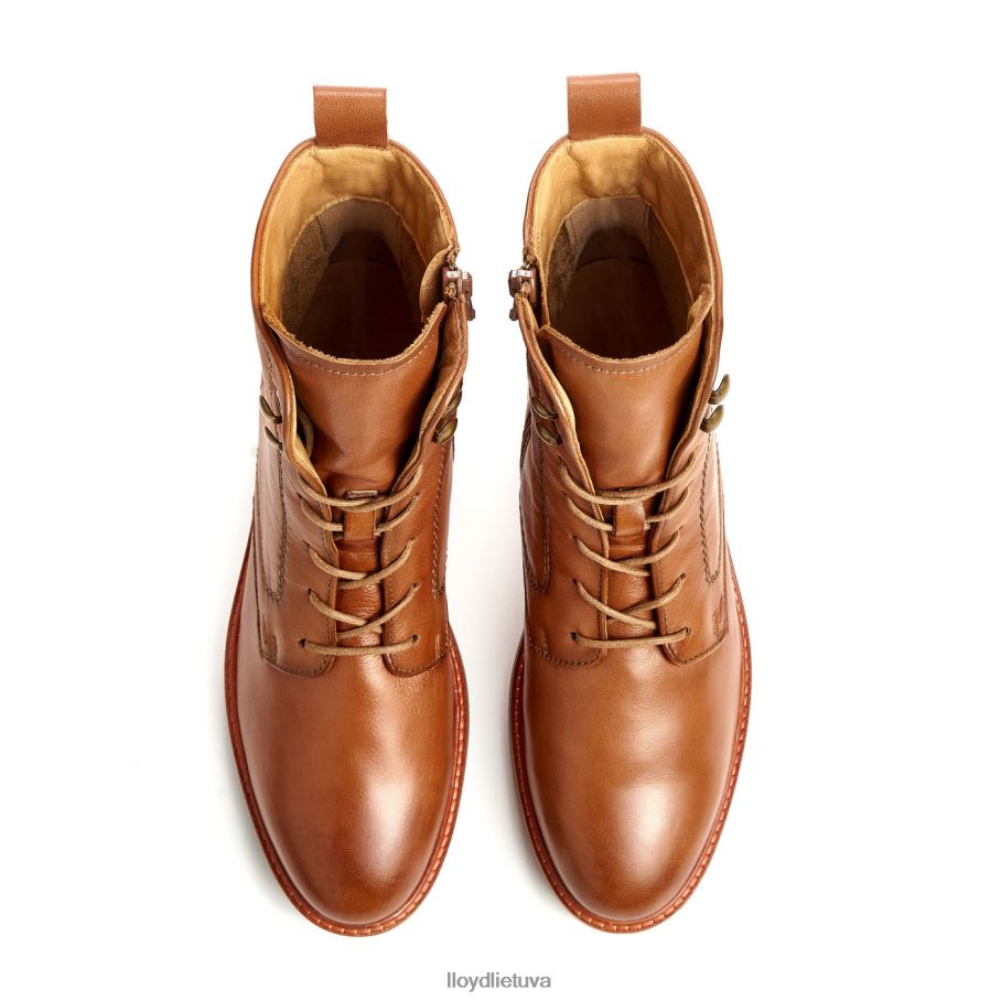 LLOYD odiniai kulkšnies batai moterys avalynė rudas VF40PZ941