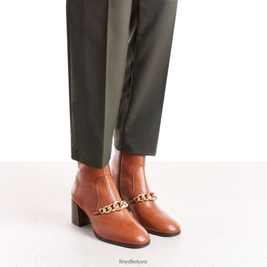 LLOYD odiniai kulkšnies batai moterys avalynė rudas VF40PZ985