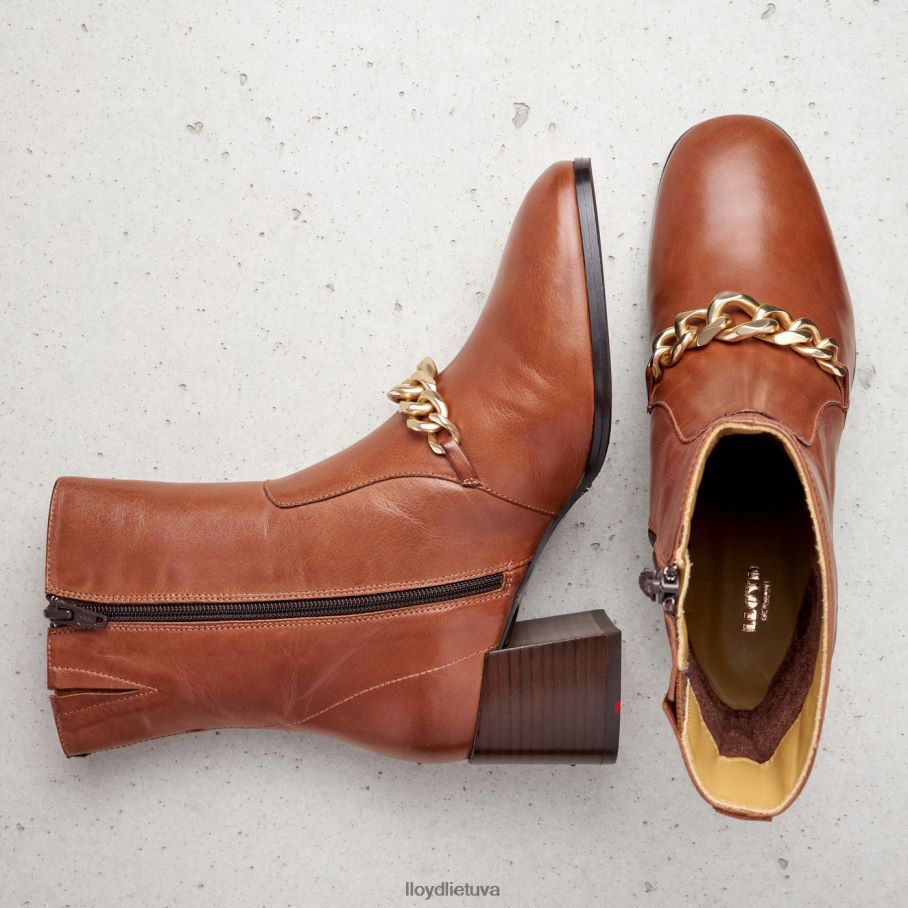 LLOYD odiniai kulkšnies batai moterys avalynė rudas VF40PZ985