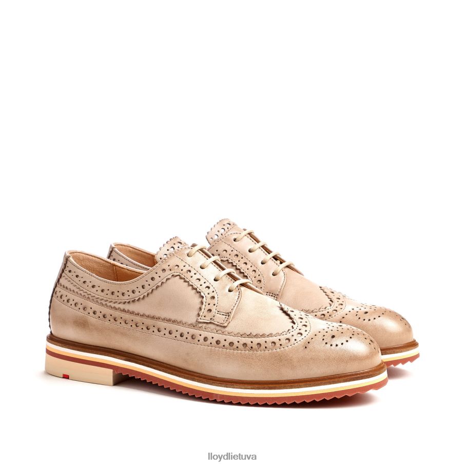 LLOYD odiniai nėriniai pusbačiai moterys avalynė smėlio spalvos VF40PZ1008