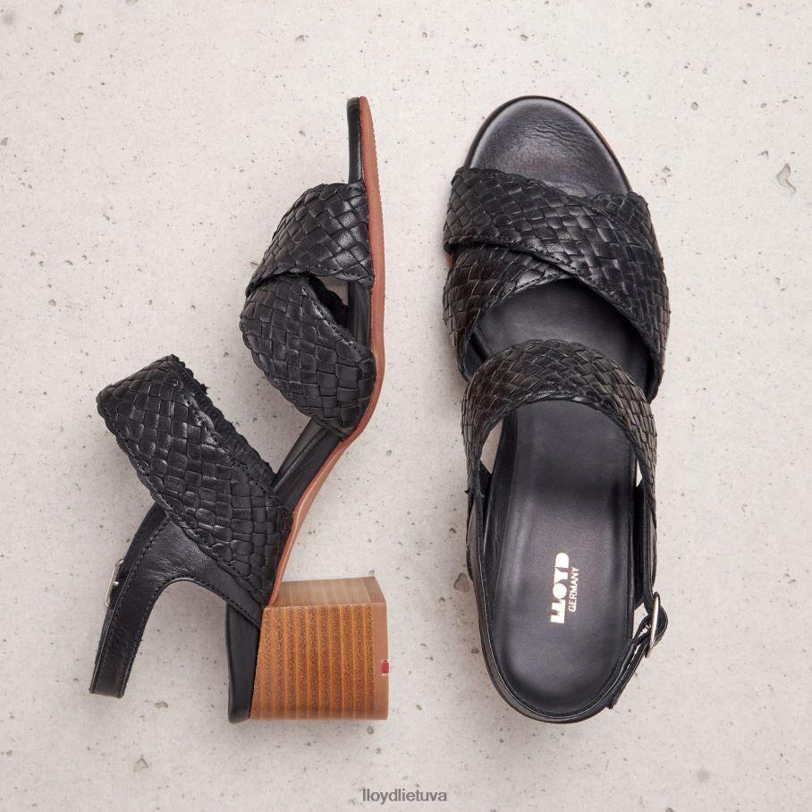 LLOYD odiniai sandalai moterys avalynė juodas VF40PZ1201