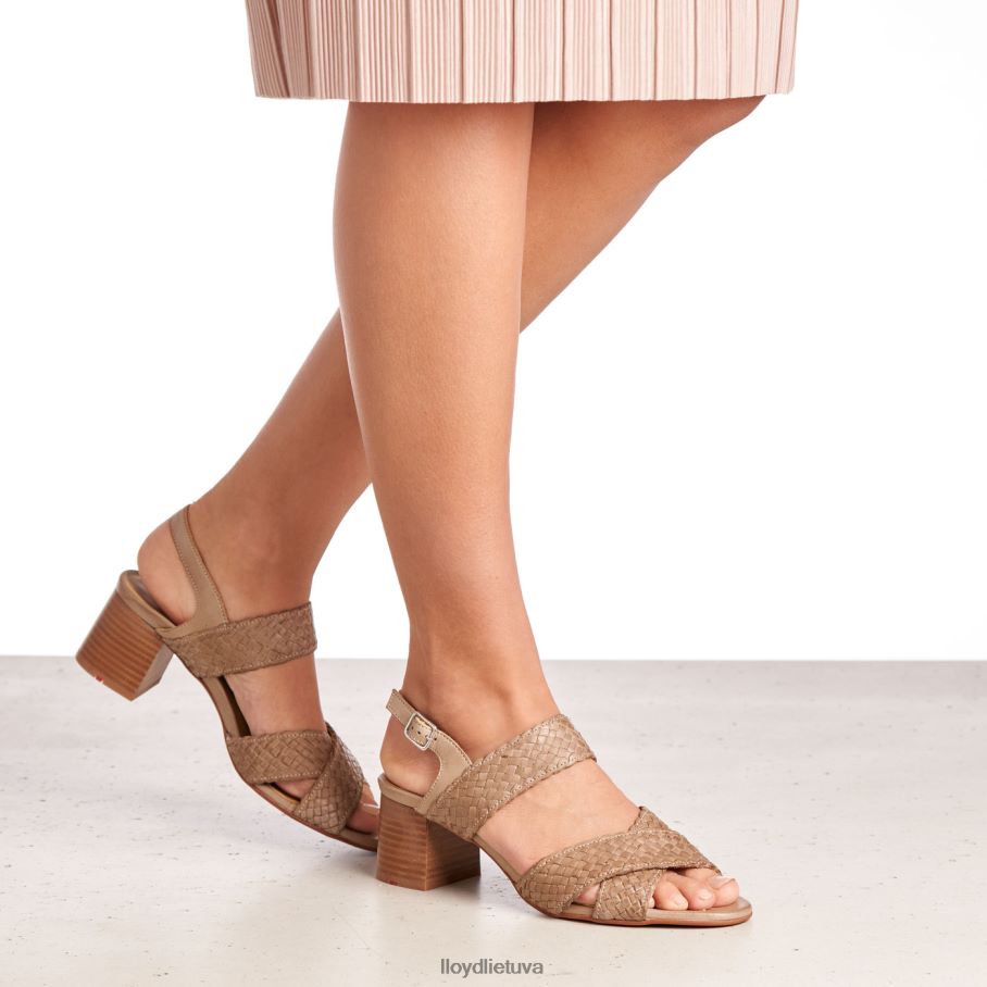LLOYD odiniai sandalai moterys avalynė smėlio spalvos VF40PZ1217