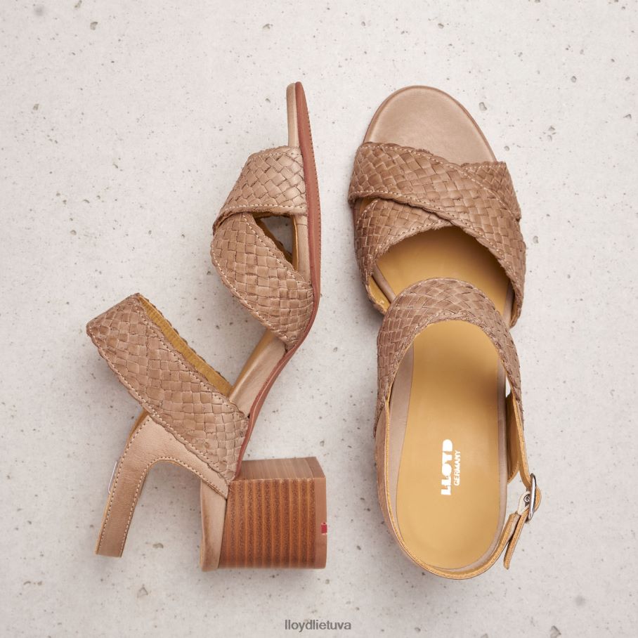 LLOYD odiniai sandalai moterys avalynė smėlio spalvos VF40PZ1217