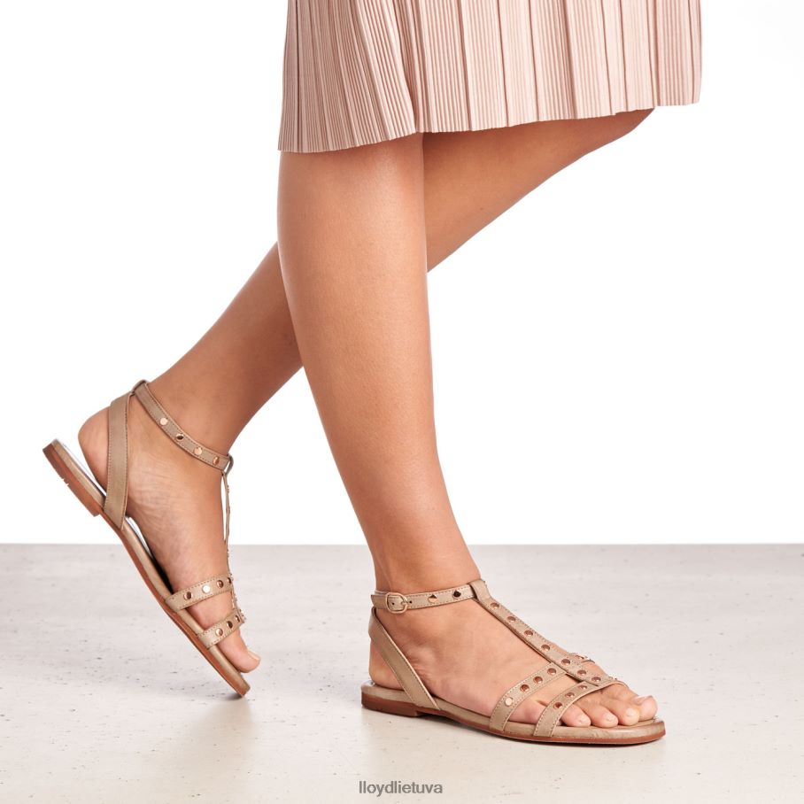 LLOYD odiniai sandalai moterys avalynė smėlio spalvos VF40PZ1238